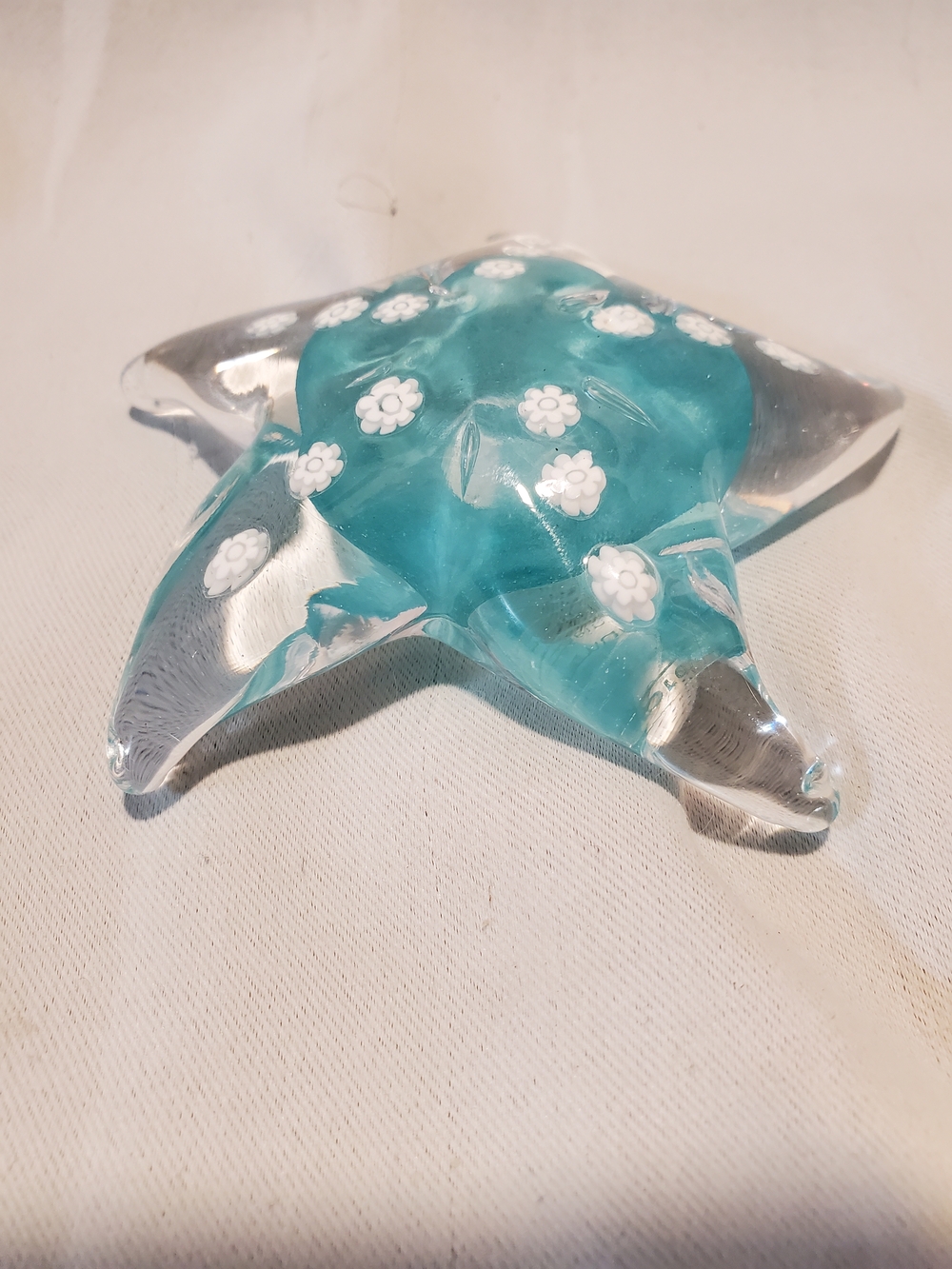 Vintage Vinciprova Murano Millefiori Glass Starfish Paperweight – Original...